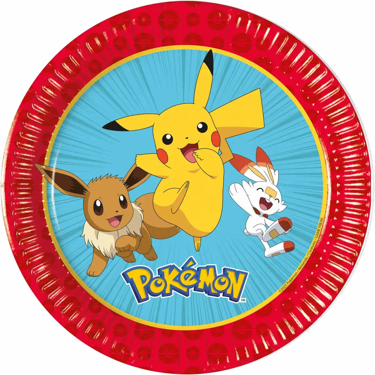 Pokémon Pappteller – Next Generation (20 cm) – Pikachu, Evoli & Hopplo
