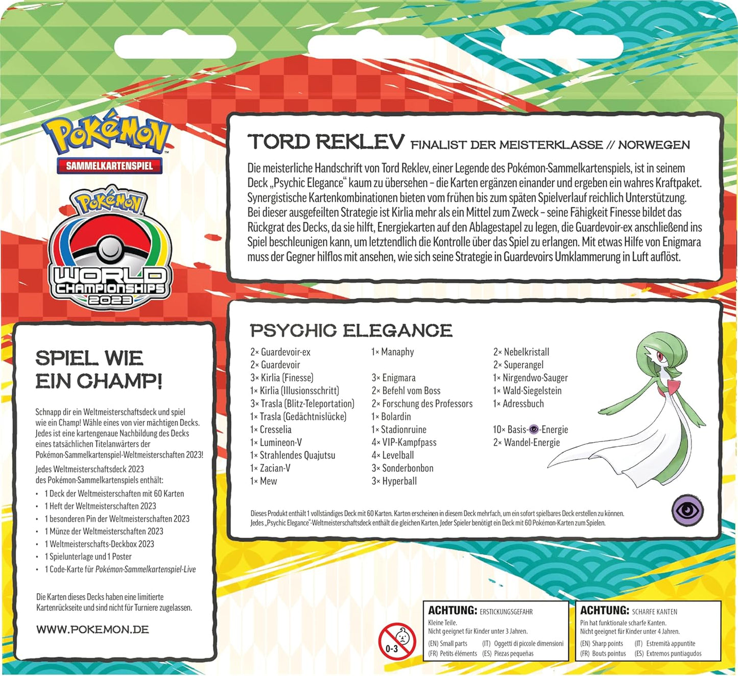 Pokémon-Sammelkartenspiel: Weltmeisterschaftsdeck 2023 – Tord Reklev