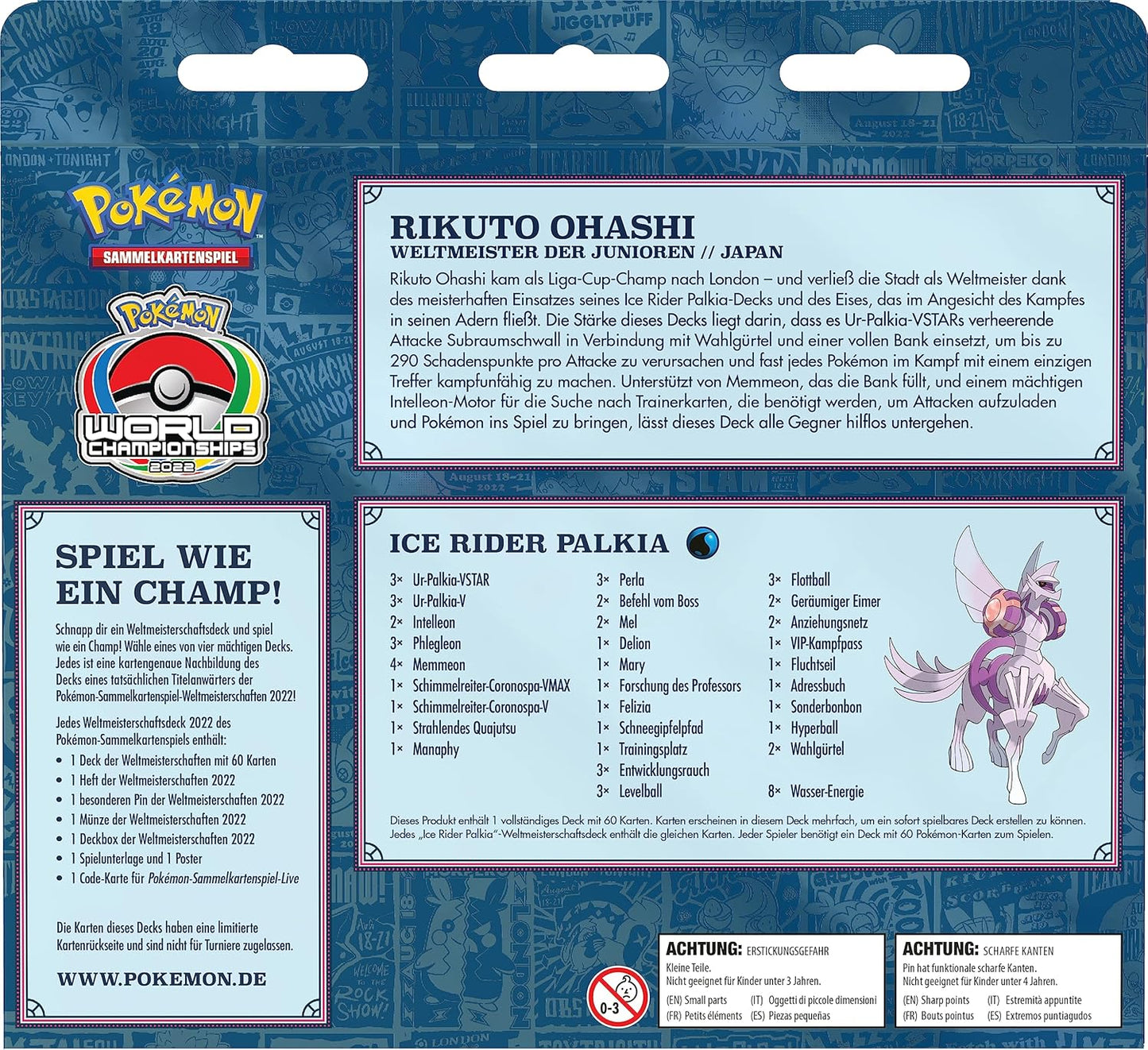 Pokémon Weltmeisterschaftsdeck 2022 – Rikuto Ohashi (Ur-Palkia VSTAR Deck)