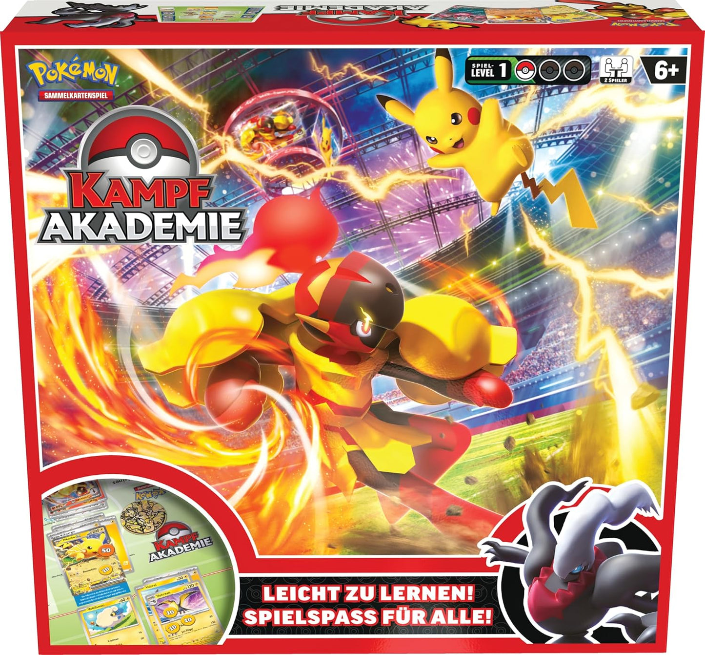 Pokémon TCG – Kampfakademie - Pikachu-ex, Crimanzo-ex und Darkrai-ex