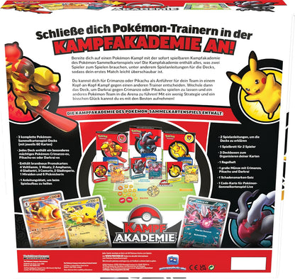 Pokémon TCG – Kampfakademie - Pikachu-ex, Crimanzo-ex und Darkrai-ex
