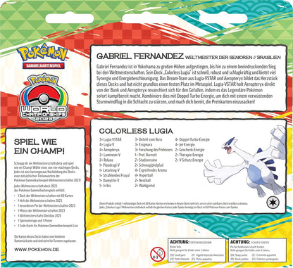 Pokémon-Sammelkartenspiel: Weltmeisterschaftsdeck 2023 – Gabriel Fernandez
